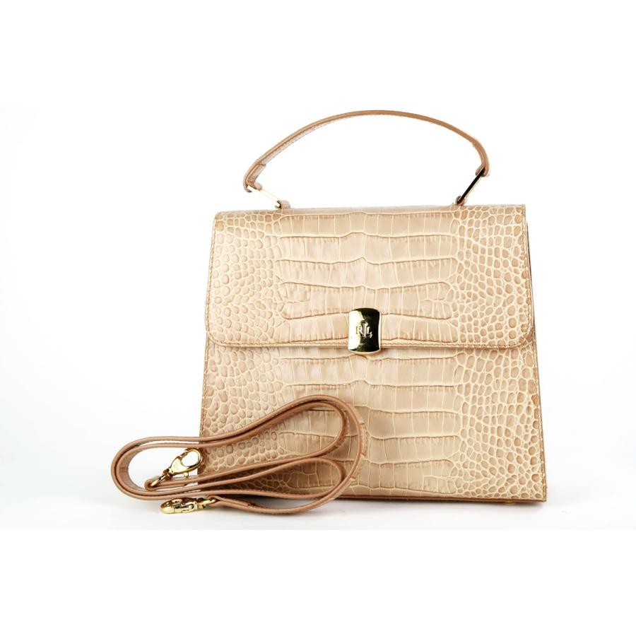 LAUREN RALPH 【美品】RALPH ラルフローレン ケリー型 2WAYショルダー 