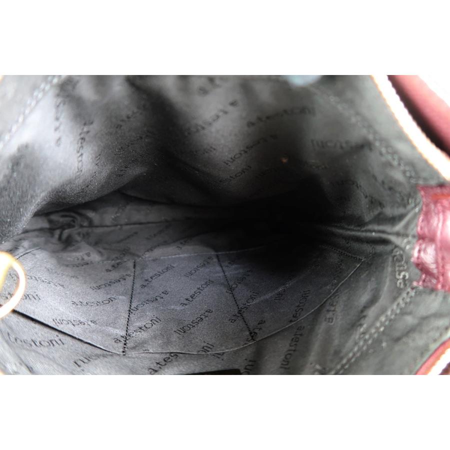 【美品】a.testoni テストーニ italy製/レザー /バニティバッグ 美品】a.testoni テストーニ italy製/レザー /バニティバッグ a