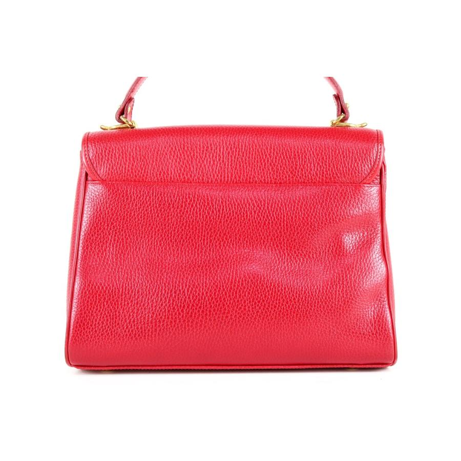 美品】MARK CROSS マーククロス 2WAYショルダー ハンドバッグ レッド系 