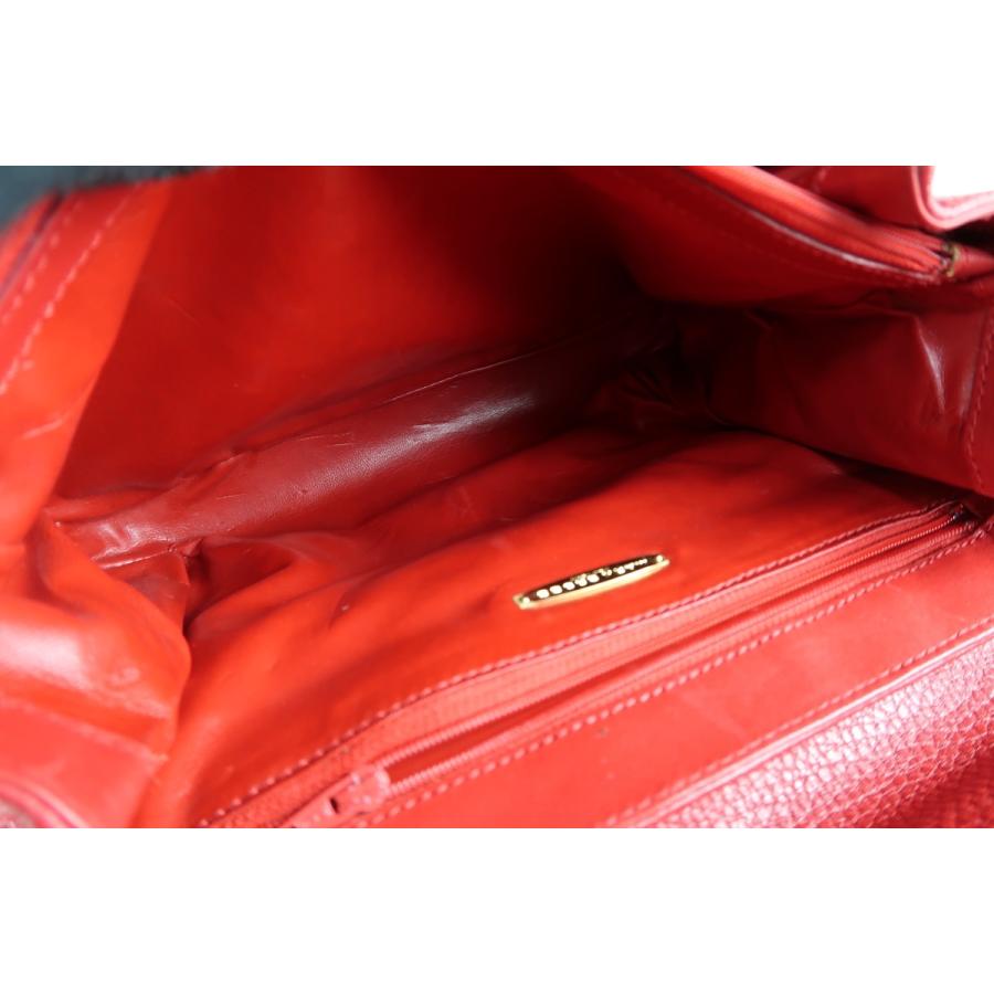 美品】MARK CROSS マーククロス 2WAYショルダー ハンドバッグ レッド系