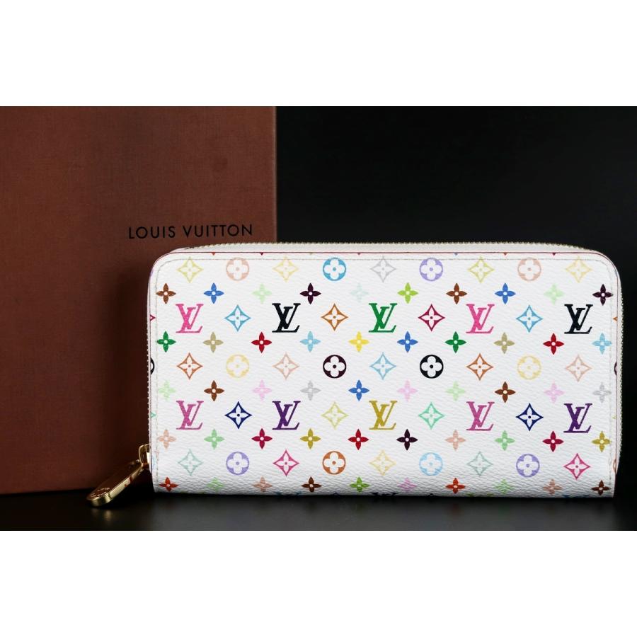 ルイヴィトン ホワイト×オレンジ マルチカラー ジッピーウォレット 長財布 ルイヴィトン ホワイト×オレンジ マルチカラー ジッピーウォレット 長