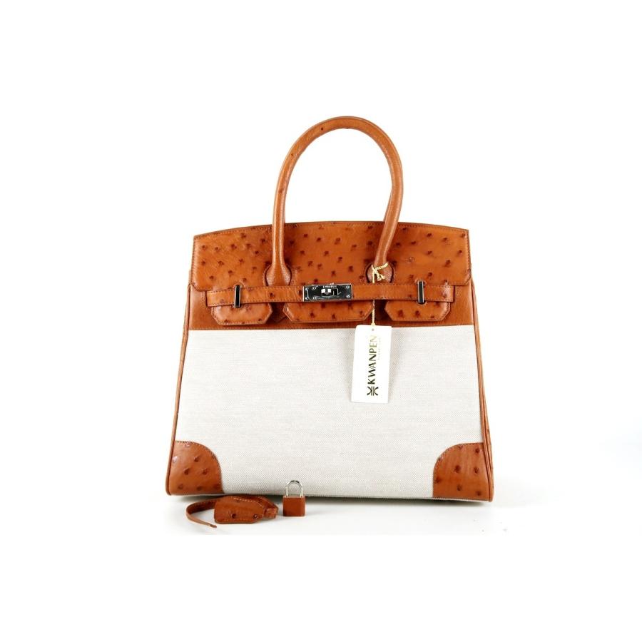 KWANPEN クワンペン オーストリッチハンドバッグ