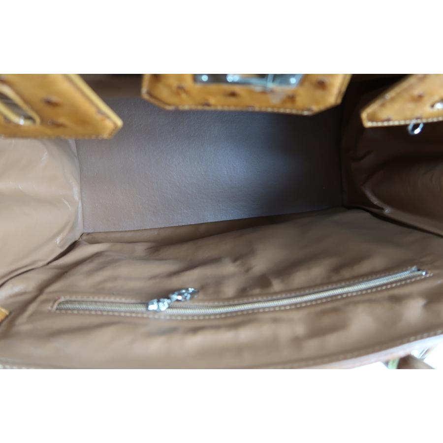 新品同様・未使用】KWANPEN クワンペン ハンドバッグ オーストリッチ