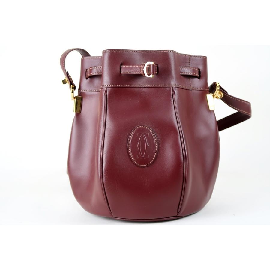 Cartier（カルティエ） 【超美品】Cartier 巾着型 ショルダーバッグ