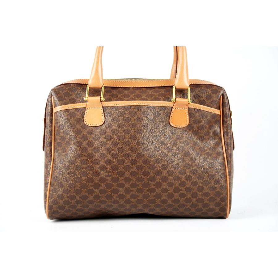 CELINE セリーヌ マカダム ミニボストンバッグ ハンドバッグ CELINE（セリーヌ） 【超美品】CELINE マカダム ミニボストン