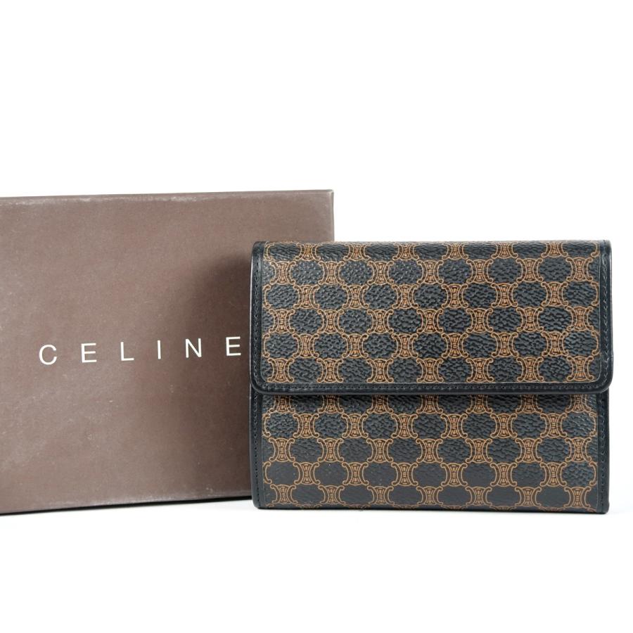 CELINE（セリーヌ） 【新品同様・未使用】CELINE マカダム 二つ折り 