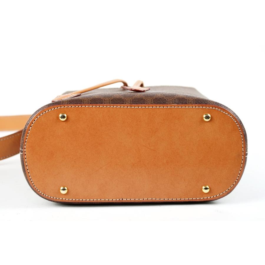 CELINE 【美品】CELINE セリーヌ マカダム 巾着型 ワンショルダー 