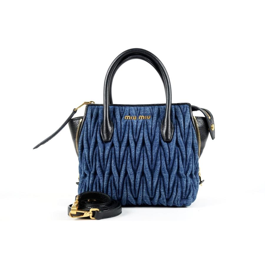 miu miu（ミュウミュウ） 【超美品】miu miu デニム 2WAYショルダー 