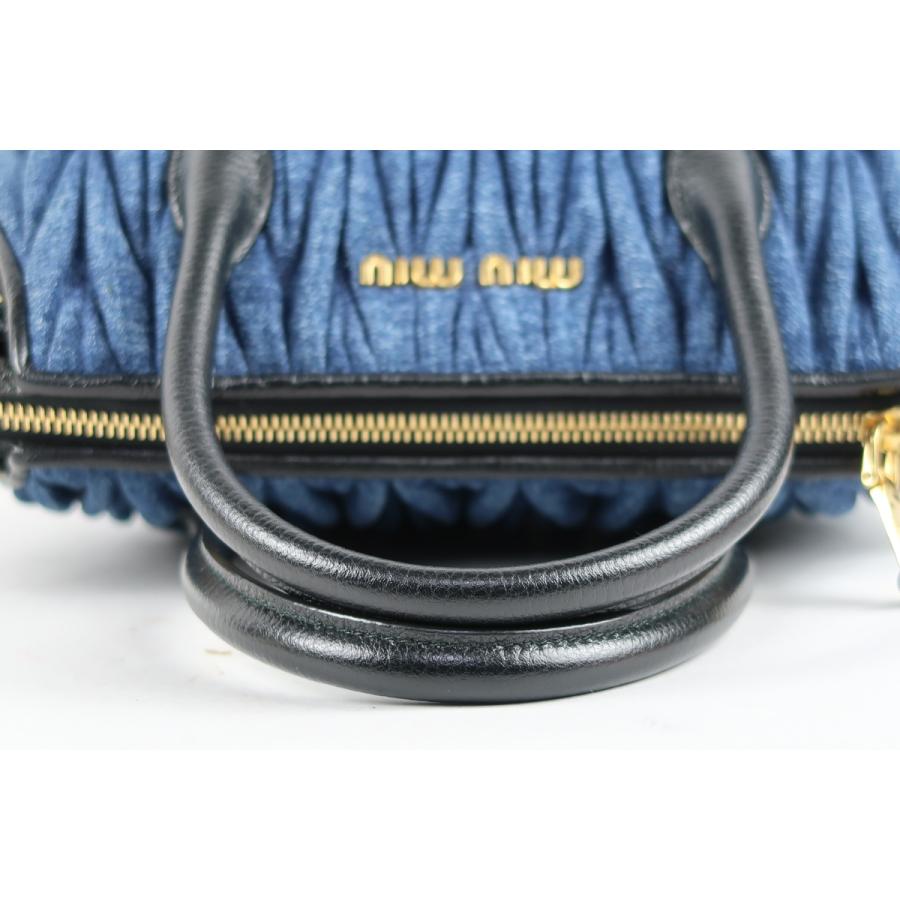 miu miu（ミュウミュウ） 【超美品】miu miu デニム 2WAYショルダー 