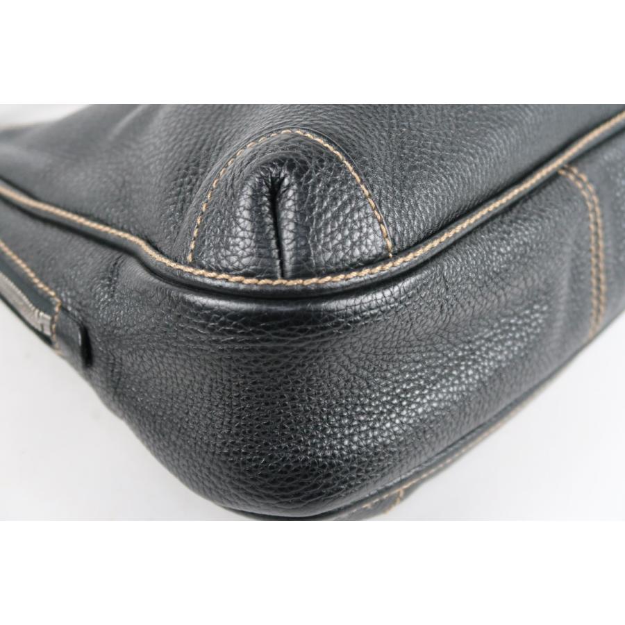 超美品】CHANEL シャネル レザー ワンショルダーバッグ ブラック ロゴ  