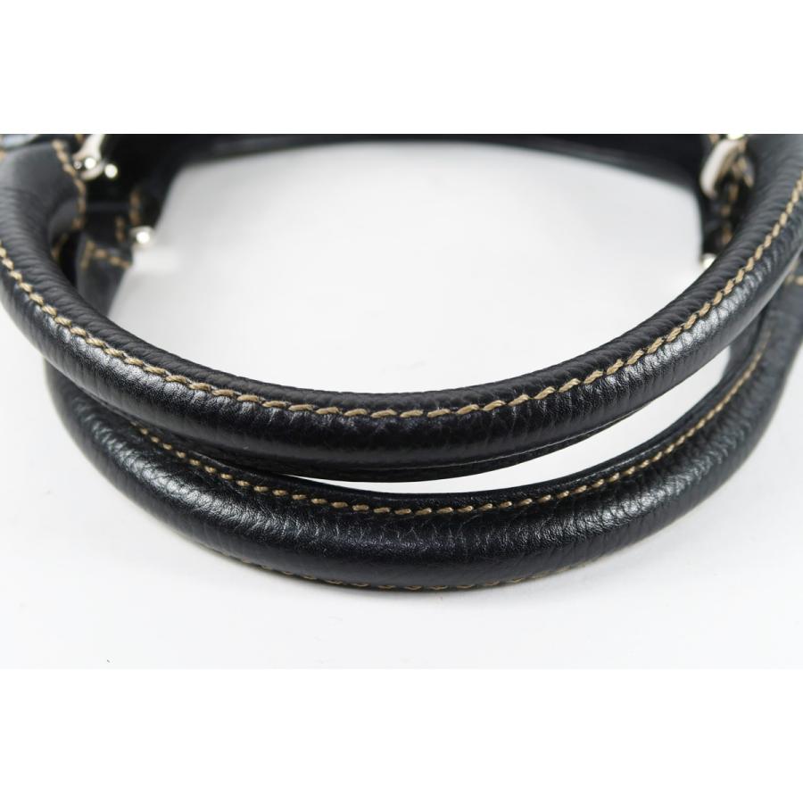 超美品】CHANEL シャネル レザー ワンショルダーバッグ ブラック ロゴ  