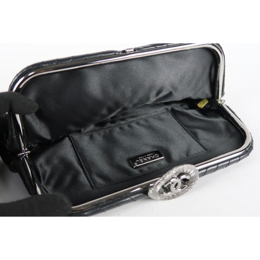 CHANEL レコード型パーティーバッグ CHANEL ブラック パーティーバッグ美品