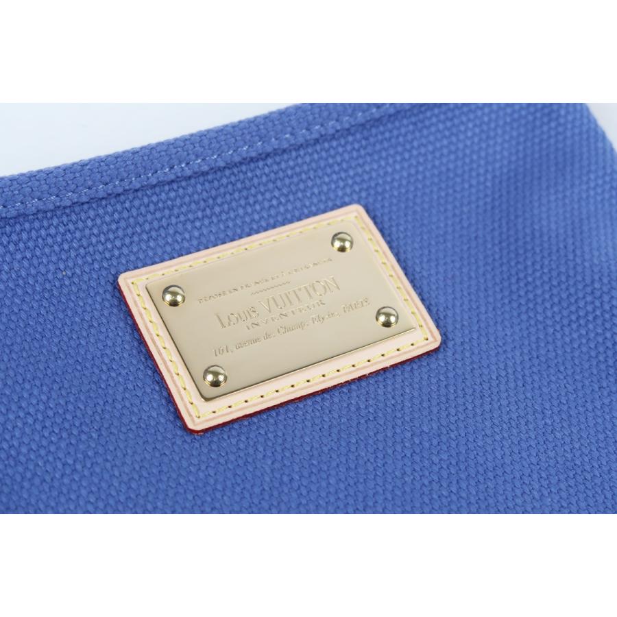 【良品】ルイヴィトン アンティグア ポシェットプラットPM ブルー LOUIS VUITTON（ルイ・ヴィトン） 【新品同様・未使用】LOUIS VUITTON