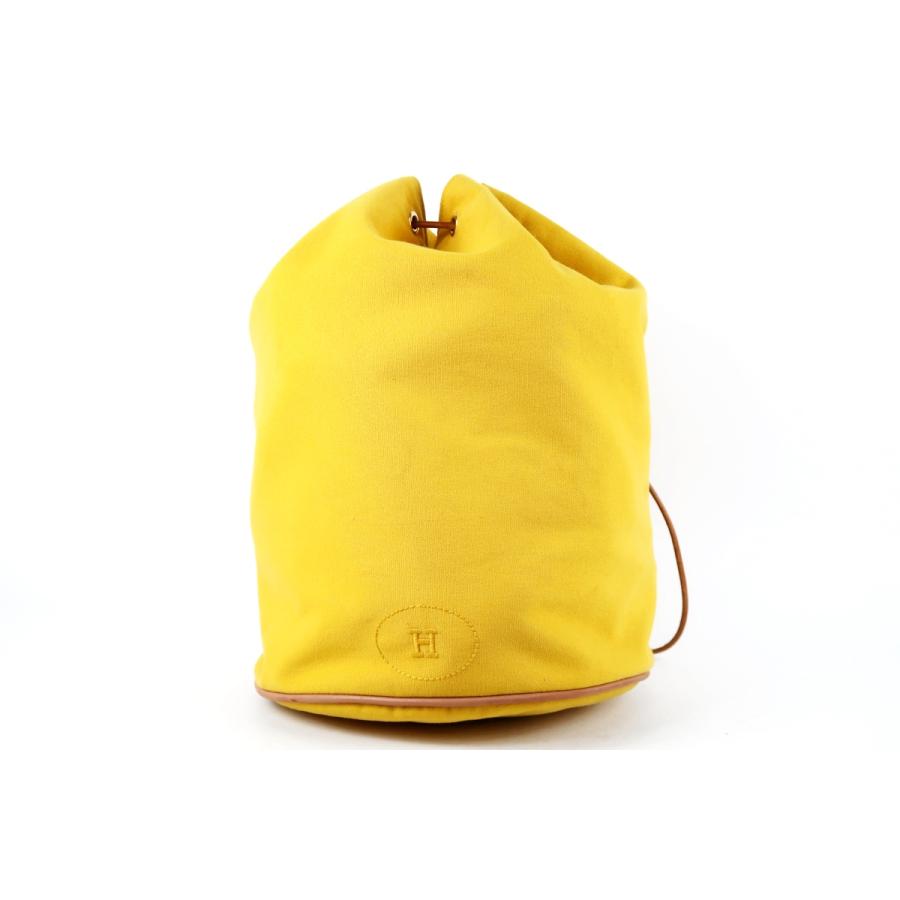 HERMES（エルメス） 【美品】HERMES ポロションミミル 巾着 キャンバス 