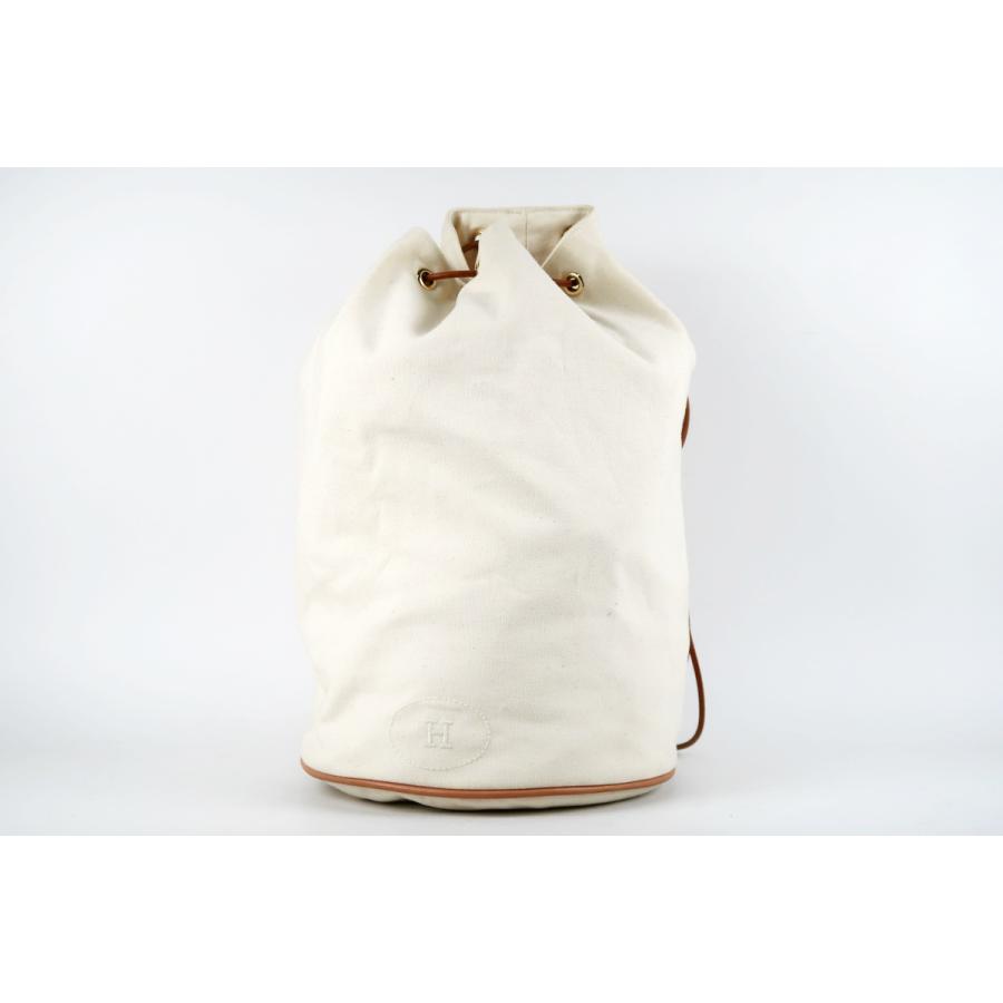 HERMES（エルメス） 【美品】HERMES ポロションミミル 巾着 キャンバス