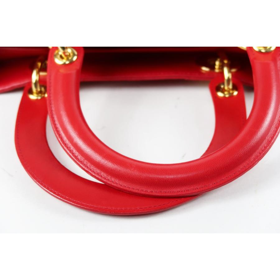 Lady Dior 【超美品】Christian クリスチャンディオール レザー レディ 