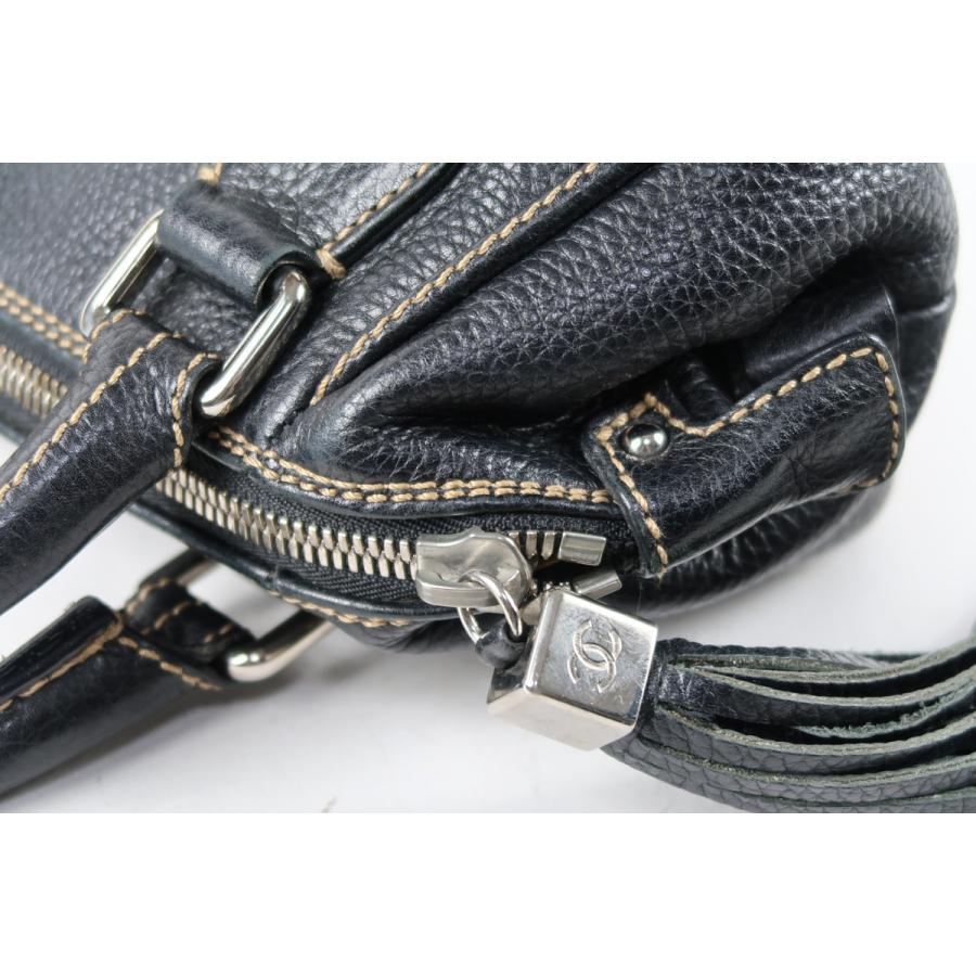 CHANEL（シャネル） 【美品】CHANEL キャビアスキン フリンジ 