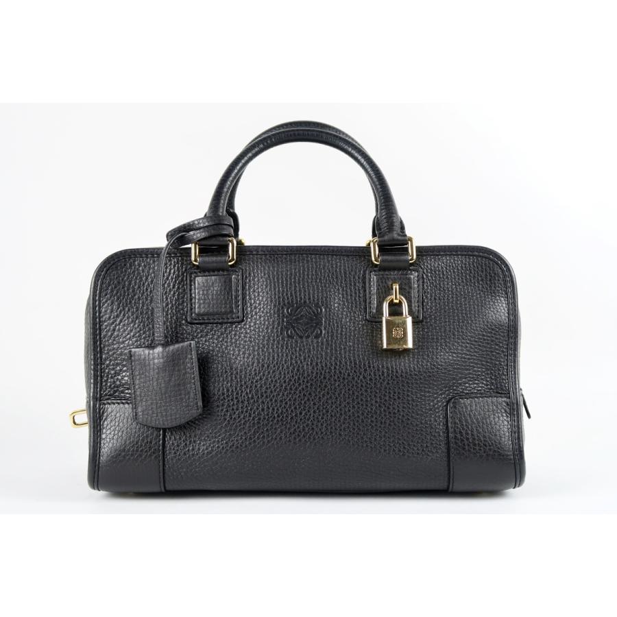 LOEWE ロエベ アマソナ28 アナグラム ハンドバッグ　ミニボストン　レザー LOEWE（ロエベ） 【超美品】LOEWE アマソナ28 ミニボストン