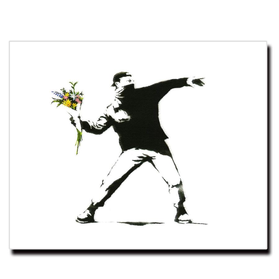 アート キャンバス パネル ファブリック ウォール バンクシー Banksy 長方形 18 14 27 22 41 32cm モダン 雑貨 絵画 油絵 風景画 Gdr P017 デザプリ オリジナルデザインプリントグッズ 通販 Yahoo ショッピング