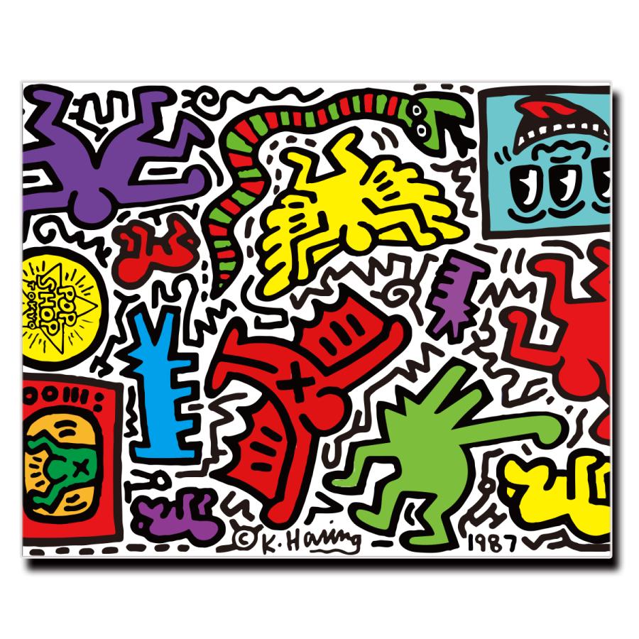 感謝価格 アート パネル キースヘリング Keith Haring キャンバス ファブリック ポスター 額縁 壁紙 インテリア 18 14 27 22 41 32cm モダン 雑貨 絵画 油絵 風景画 Supplystudies Com