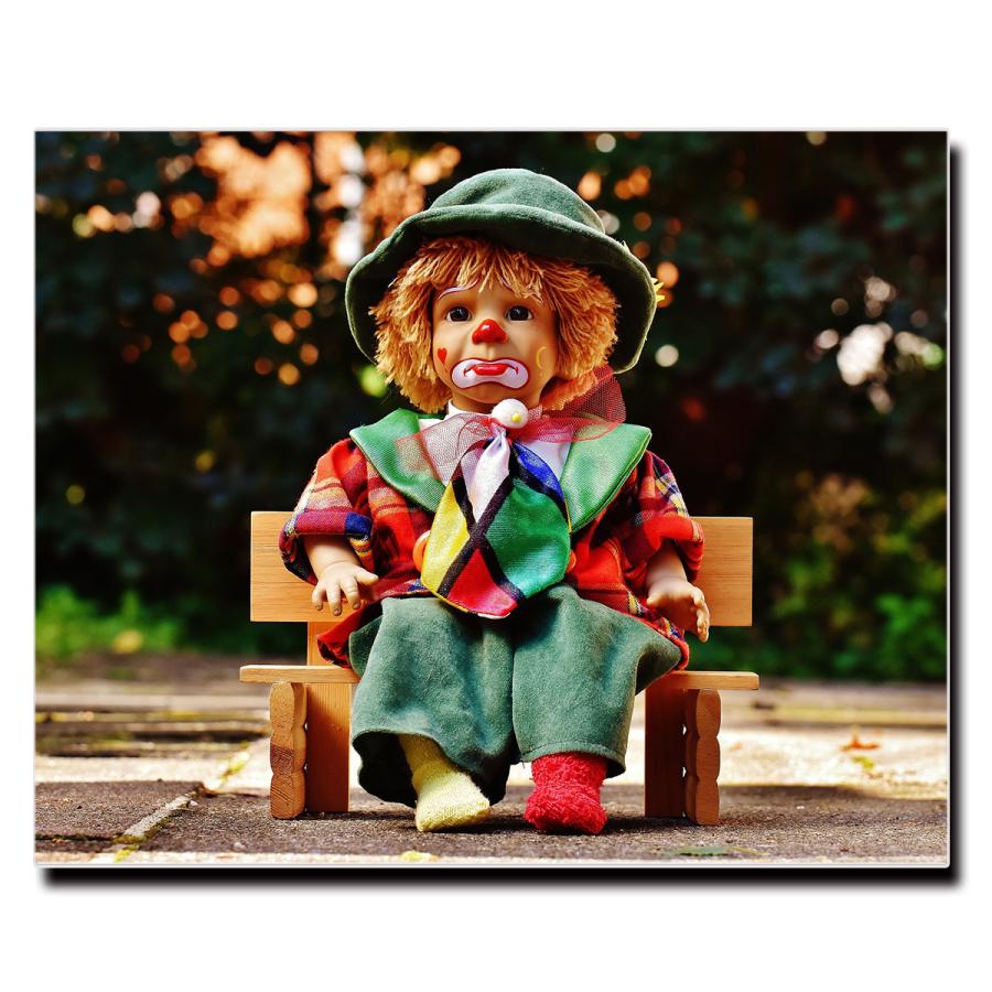 アートパネル インテリア ピエロ ホラー キャンバス ファブリック パネル 絵画 かわいい おしゃれ Lif P108 デザプリ オリジナルデザインプリントグッズ 通販 Yahoo ショッピング