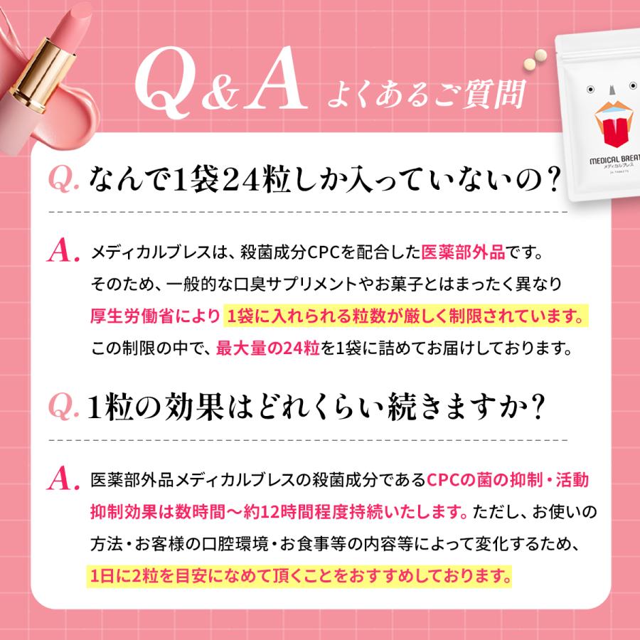 メディカルブレス　サプリ4袋 楽天市場】【公式】医薬部外品 メディカルブレス + デンタルリンス