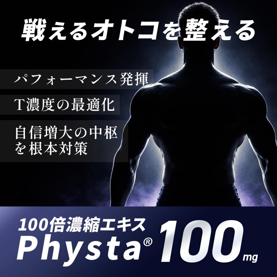 公式】OCTAGON オクタゴン 自信増大サプリ 30日分 テストフェン PHYSTA