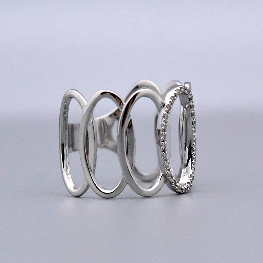 オーバルマウンテンレースリングダイヤモンドK10K18PT950