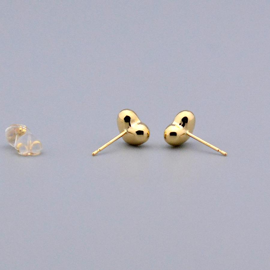 ハートスタッドピアス 7mmK18イエローゴールドの画像