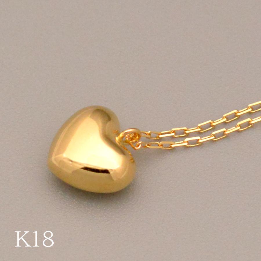 K18 イエローゴールド ハートペンダント