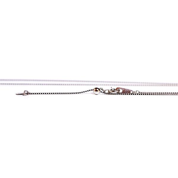 スライドフリーチェーンネックレスベネチアンpt850プラチナ0.8mm×45cm
