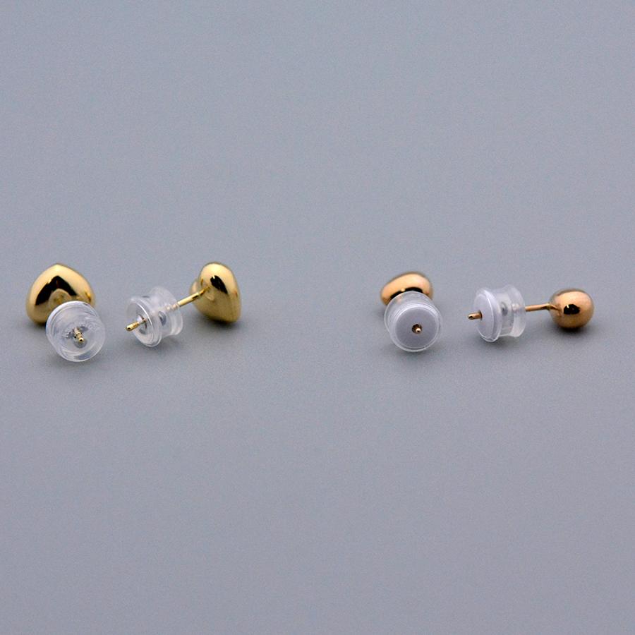 落としにくいキャッチ】K18 pt900 ステンレス ダブルロックキャッチ