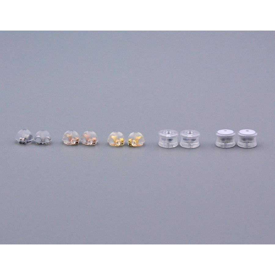 落としにくいキャッチ】K18 pt900 ステンレス ダブルロックキャッチ