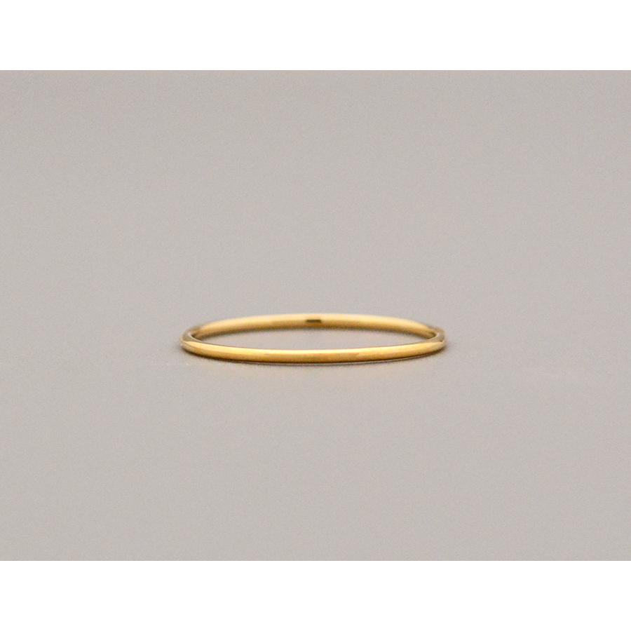 ドーナツリング 1mmK10 ホワイトゴールドピンクゴールドイエロー