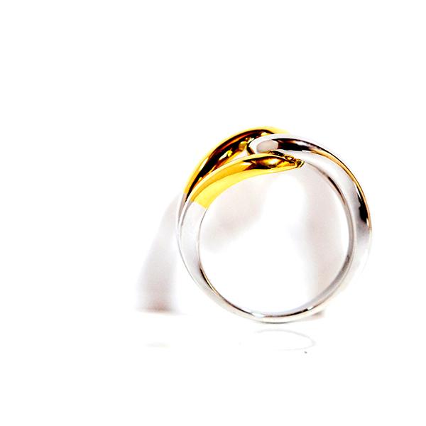 K18ゴールド　プラチナ900 コンビ　リング 楽天市場】マリッジリング プラチナ ゴールド コンビ K18/PT900