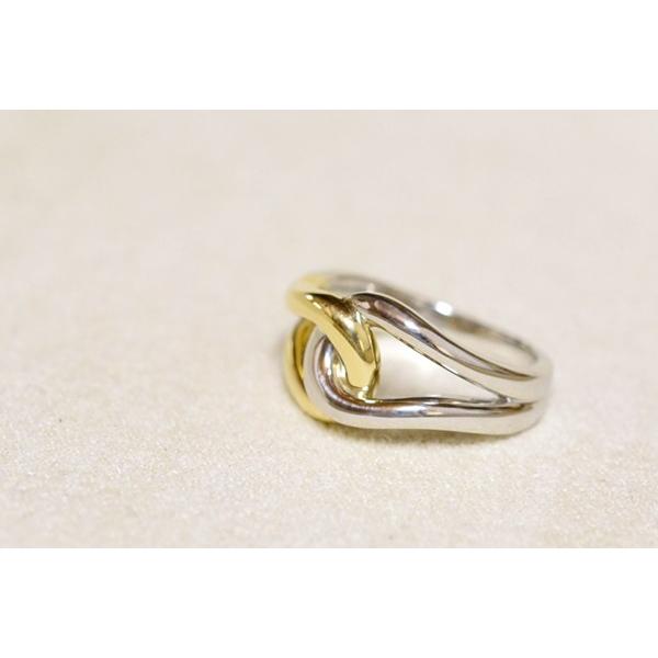 Sérieux ゴールド リング 2個セット　18金プラチナコンビリング プラチナ900 K18イエローゴールド マリッジリング(レディース