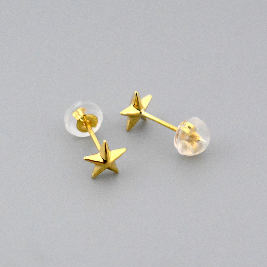 スタースタッズスタッドピアスK18イエローゴールド : CASHO - 通販