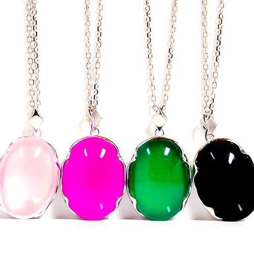 ローズクオーツ ピンクカルセドニー グリーンアゲート オニキス  