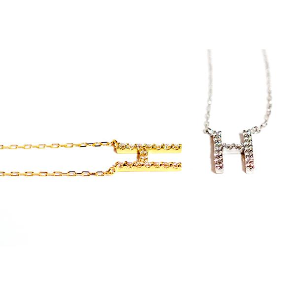 Pt900 Pt850 イニシャルネックレス H ダイヤモンド 美品 Hダイヤモンドイニシャルペンダント ネックレス pt900/850