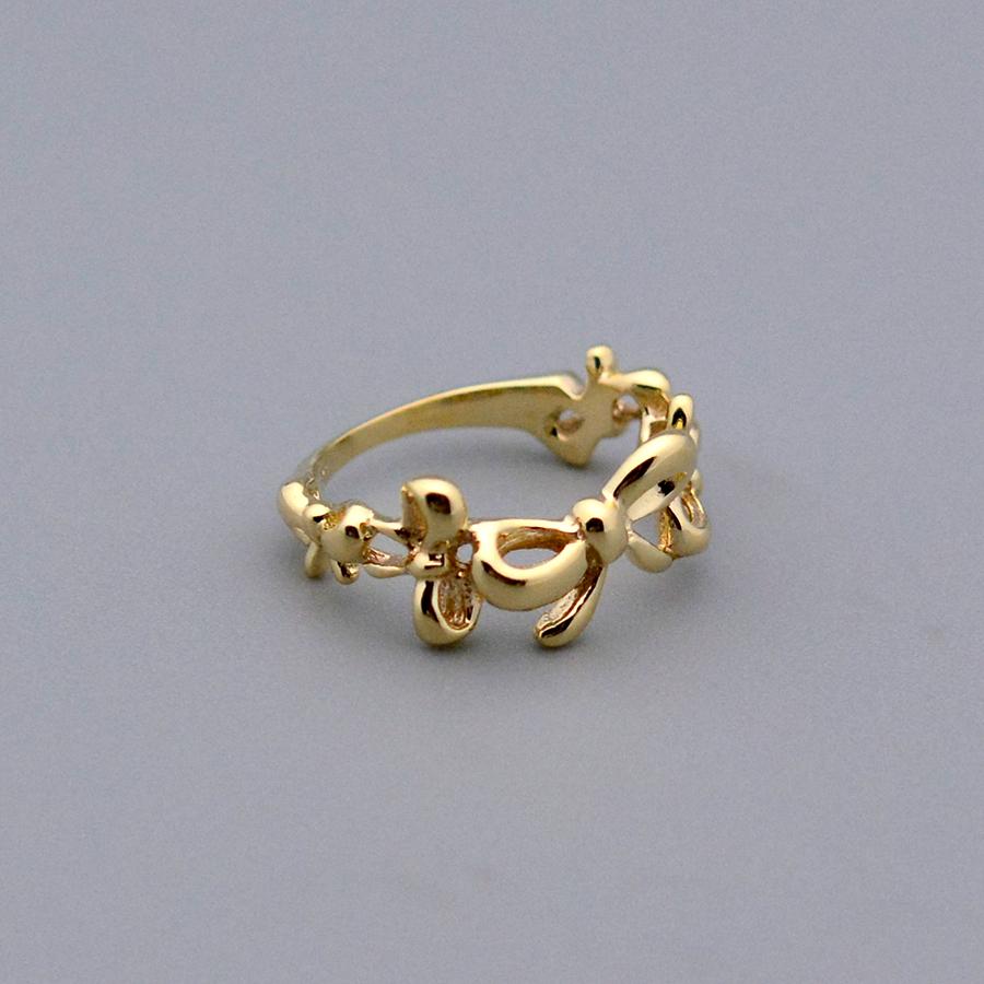 アシンメトリーリボンリングK10K18PT950ホワイトゴールドピンク