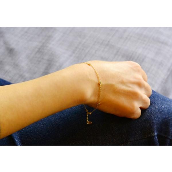 ドーナツセットダイヤモンドステーションブレスレット0.25K18ホワイト  