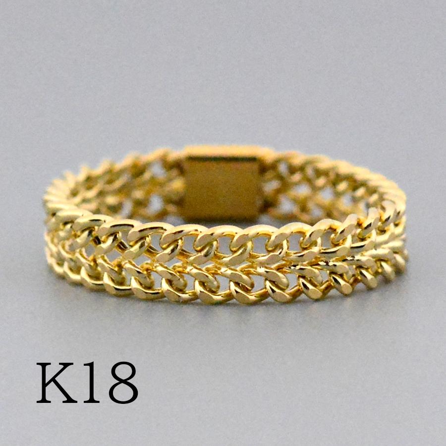 キヘイビスマルクチェーンリングK18YGイエローゴールド : CASHO - 通販