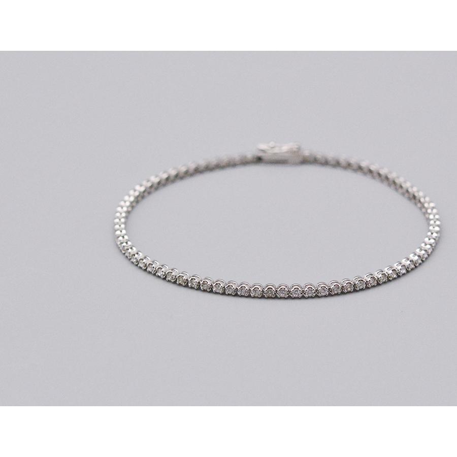 テニスブレスレットフルエタニティーpt900 プラチナダイヤモンド1.00
