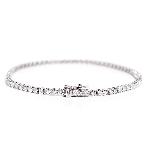 テニスブレスレット フルエタニティーブレスレット ダイヤモンド1.00