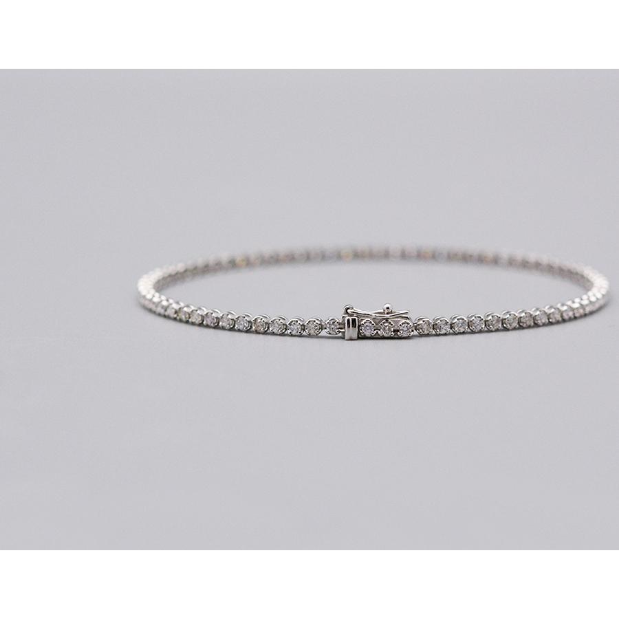 テニスブレスレットフルエタニティーpt900 プラチナダイヤモンド1.00