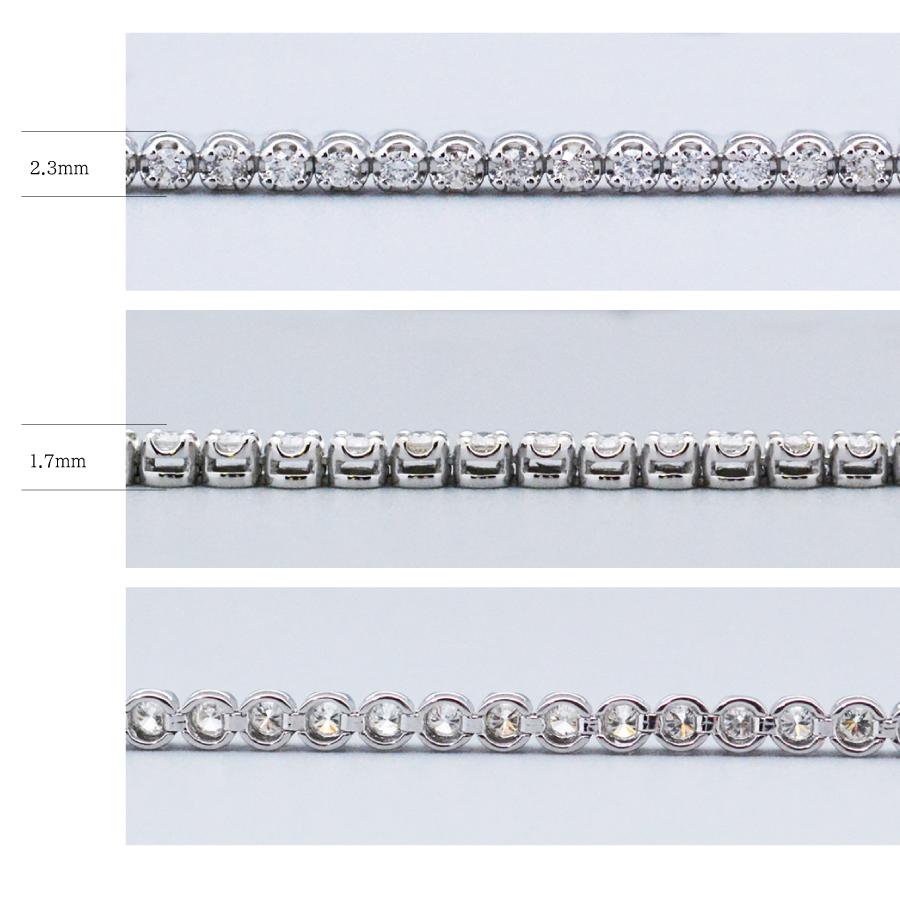 テニスブレスレットフルエタニティーpt900 プラチナダイヤモンド1.00