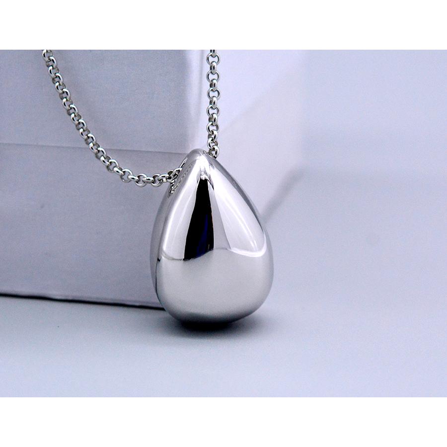 ドロップペンダントロングネックレスsv925シルバーバックサイドスター