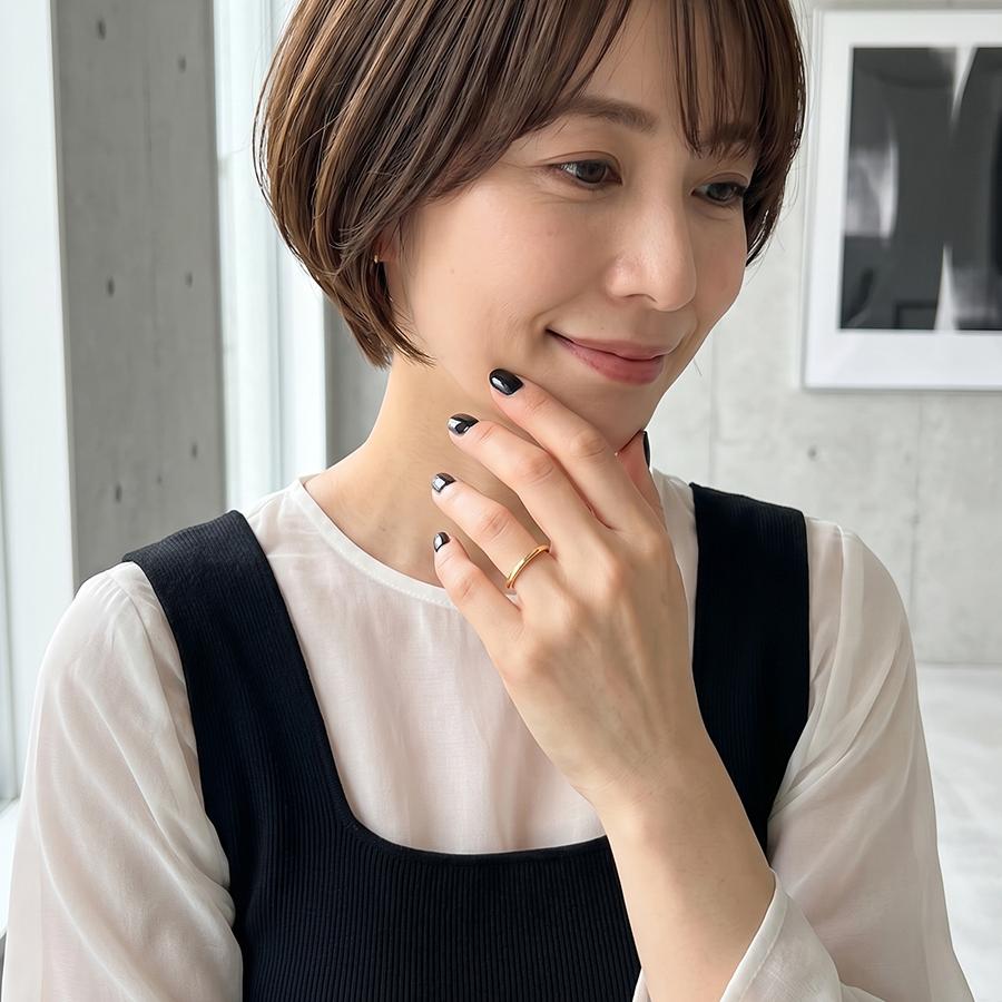 ドーナツリング2.5ｍｍ　K18イエローゴールドの画像