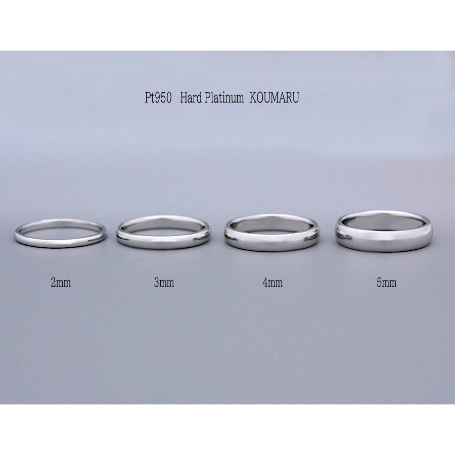 KOUMARUリングハードプラチナpt950K18製作甲丸4mmマリッジリングファッションアイテムから結婚指輪までジェンダーレススタンダードの画像