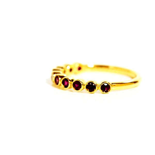 ラウンドテンエタニティーリングルビー K10 K18 pt950ホワイトゴールドピンクゴールドイエローゴールドプラチナ製作 |  | 03